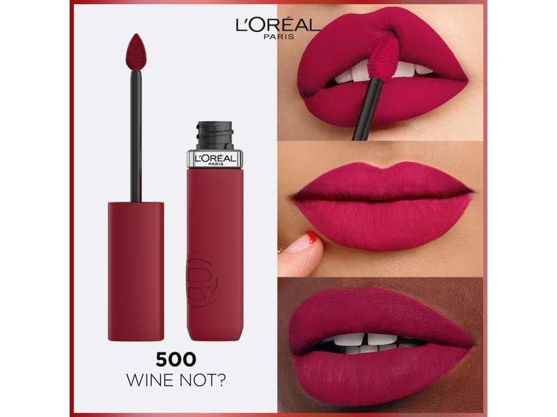 L'Oréal Paris Lippenstift Infaillible Matte Resistance 500 Verleiht den Lippen leuchtende Farbe mit bis zu 16 Stunden Halt