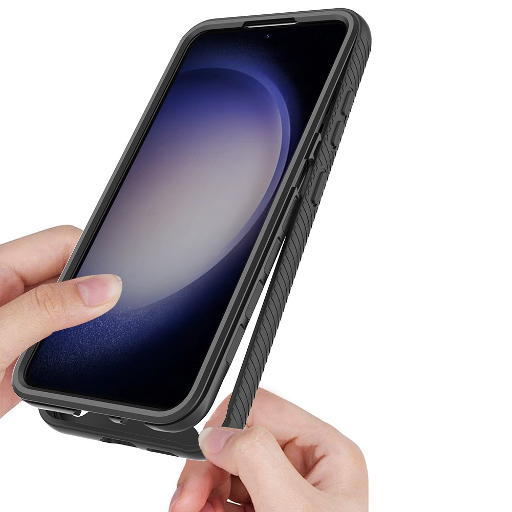 Samsung Galaxy A56 / A36 Magnetische Schutzhülle mit Panzer Glas Backcover   Display- / Kameraschutz (Verschlussmechanismus) - Schwarz