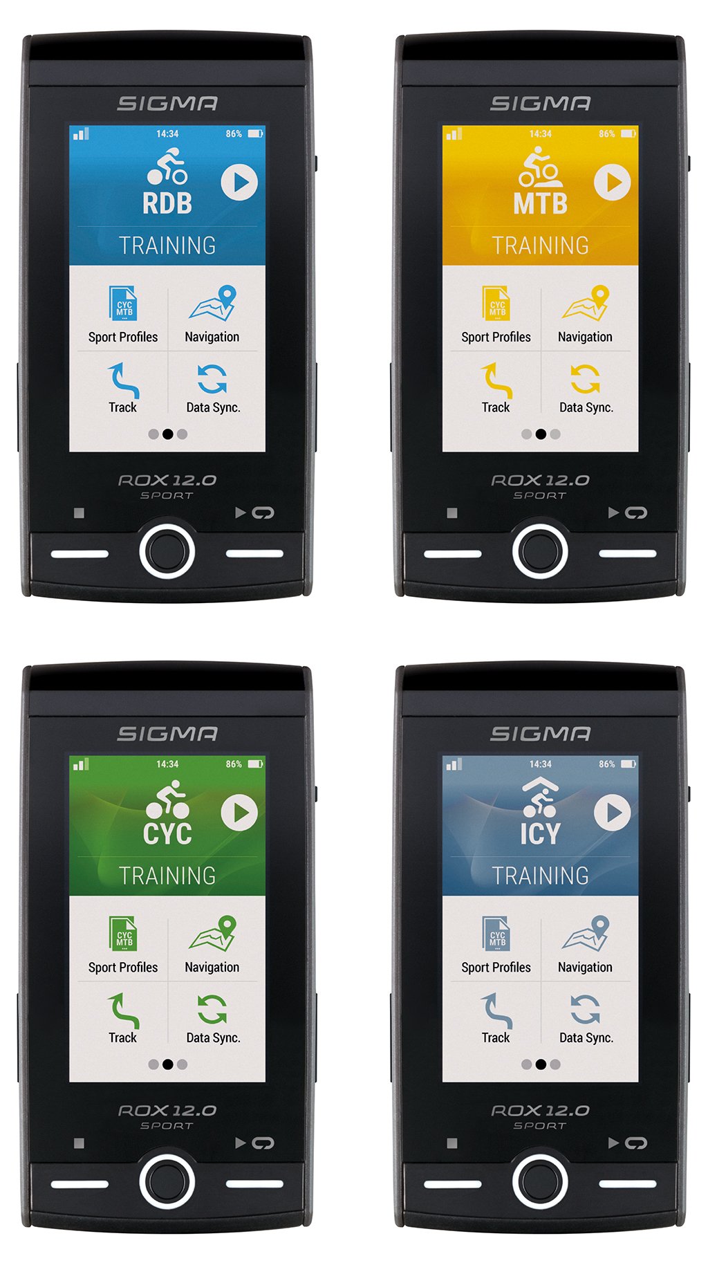 Sigma Sport Computer ROX 12.0 Sport - Grå Bundle