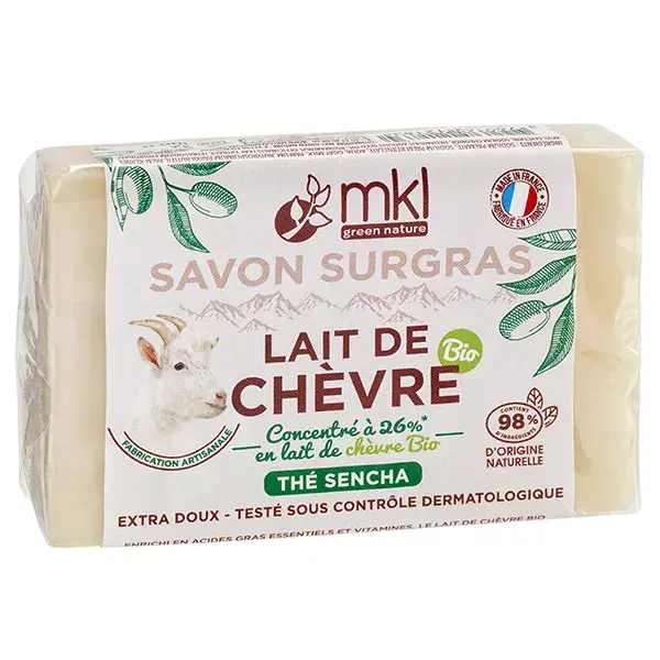 Sabonete Supergordo de Leite de Cabra MKL Green Nature com Chá Sencha 100g