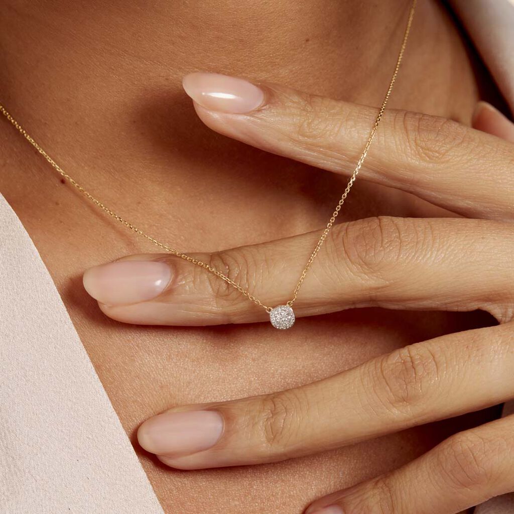 Collier Teani Or Jaune Diamant