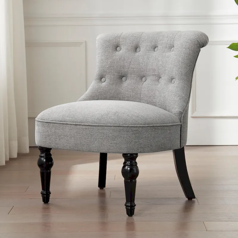 Living Room Armless Accent Comfy Chair