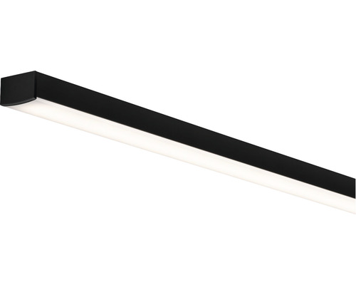 Paulmann aluminium profiel met witte diffuser, Vierkant aluminium/zwart, 2,0 m