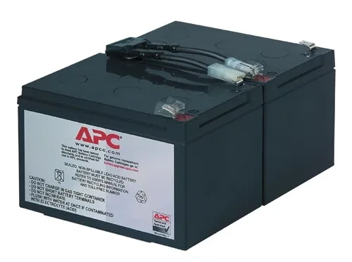 APC Replacement Battery Cartridge #6 - UPS-batteri - 1 x batteri - Blysyre - sort - for P/N: SMC1500IC, SMT1000I-AR, SMT1000IC, SUA1000ICH-45, SUA1000I-IN, SUA1000J3W, SUA1500J3W