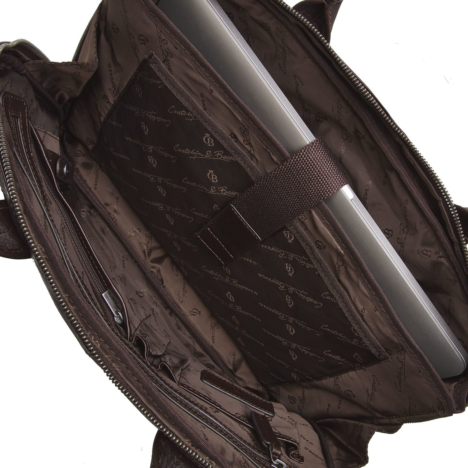 Castelijn & Beerens Firenze Laptoptas 15,6 inch + Tablet RFID Mocca