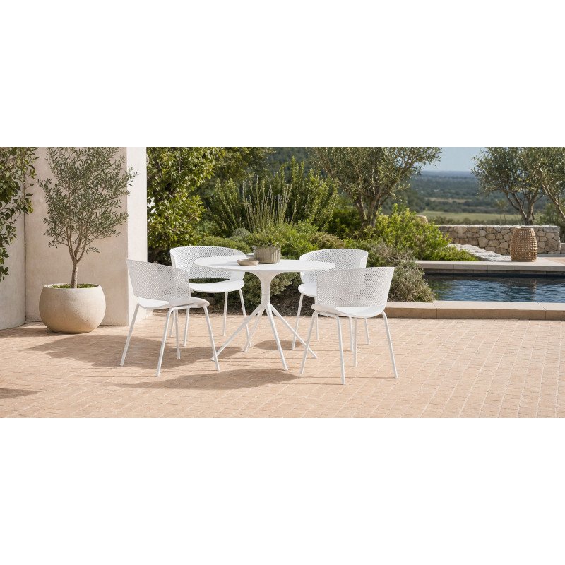 Chaise d'extérieur Yeray - plastique recyclable