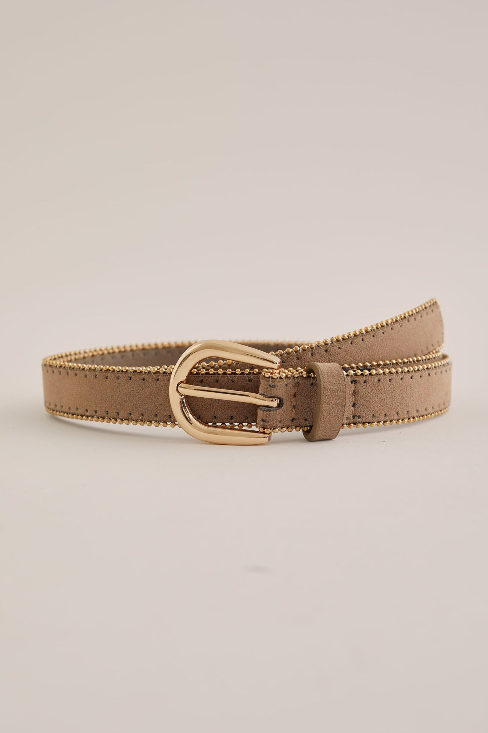 ceintuur met metaaldetails WE Fashion Kaneelbruin