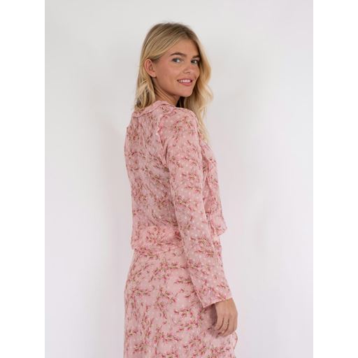 Neo Noir Carola Dot Print Bluse, Rose, 40