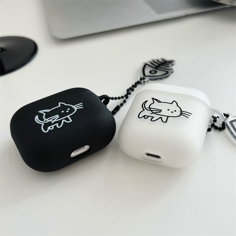 Edgin - Cat Fish Bone Charm AirPods / Pro oortelefoonhoesje