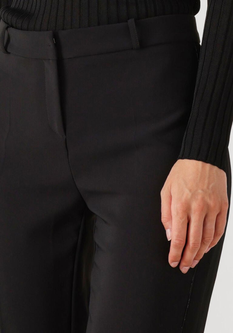 zwarte elisabetta franchi wijde broek pants