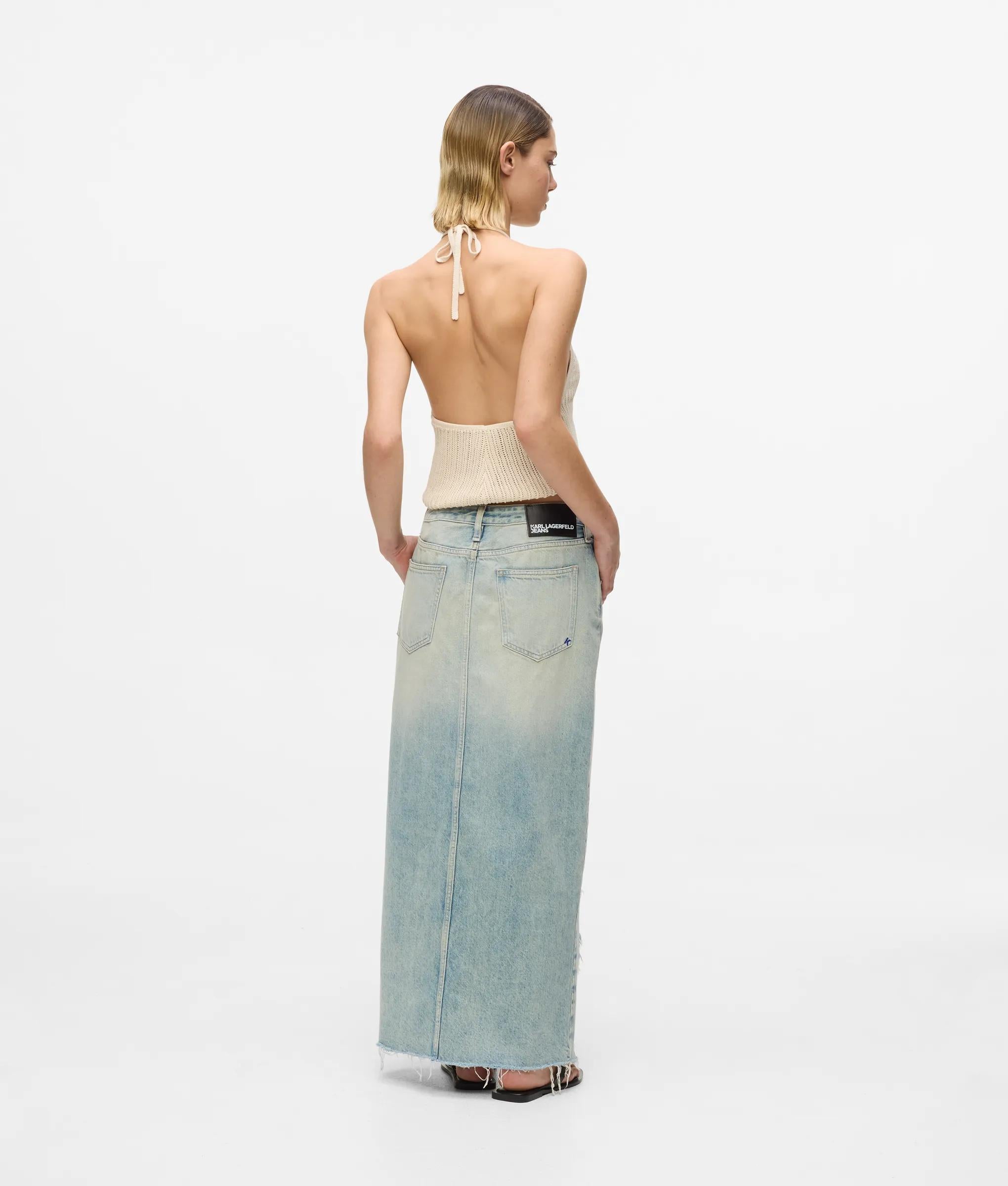 Verweerd denim maxi rok