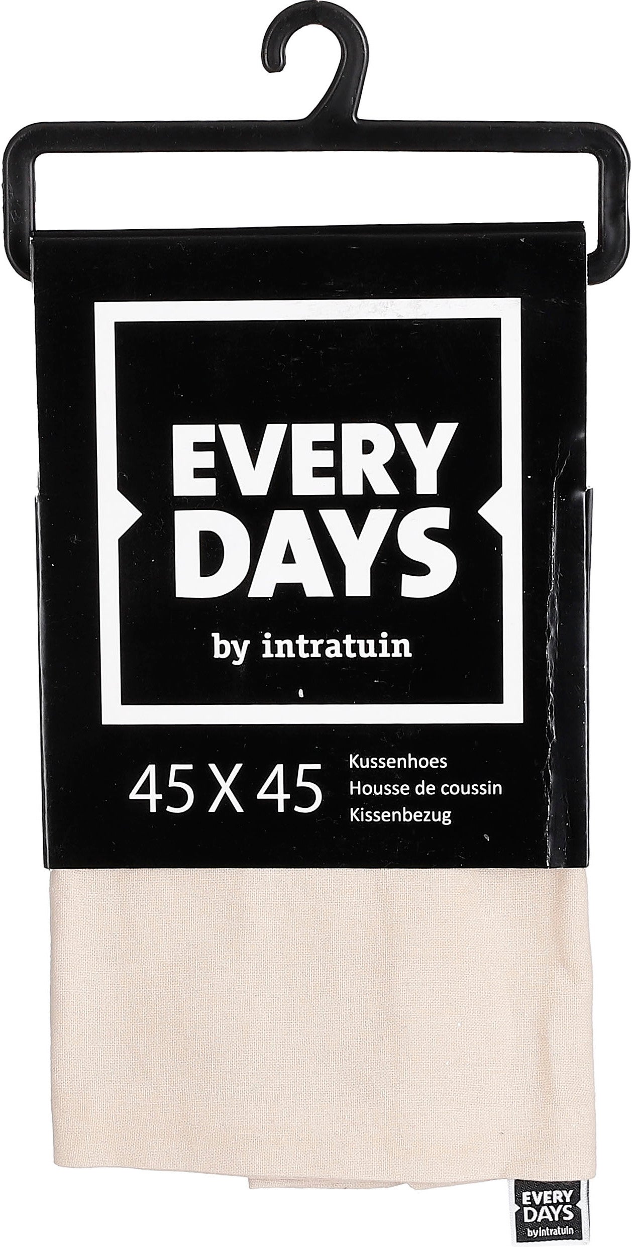 Everydays kussenhoes Katoen crème 45 x 45 cm