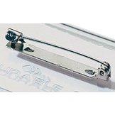 Porte-badge avec épingle, 75 x 40 mm
