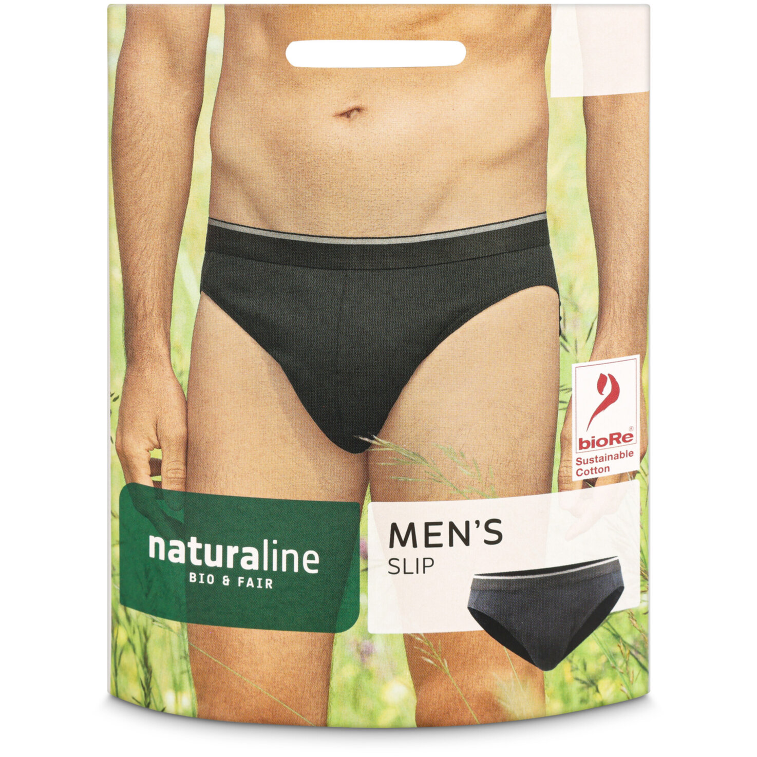 Naturaline Textil Herren Slip schwarz L