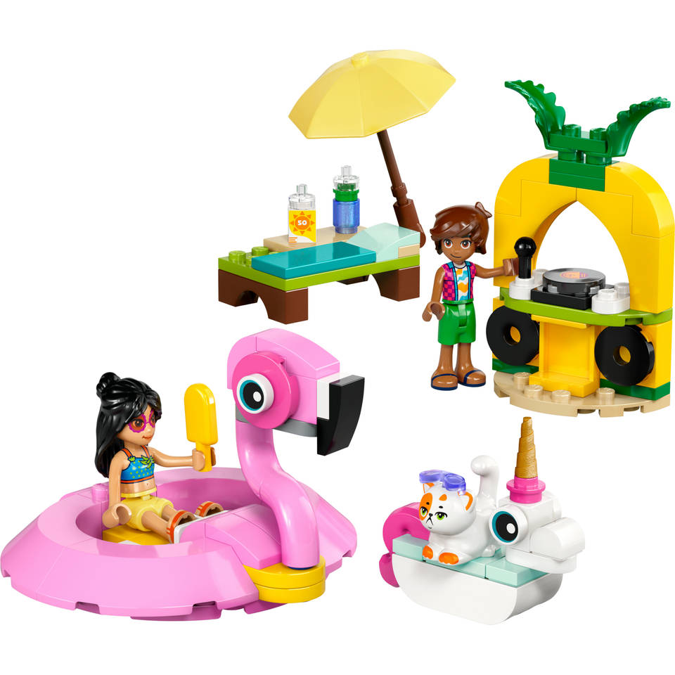 LEGO Friends zwembadfeestje met flamingo en eenhoorn 42658