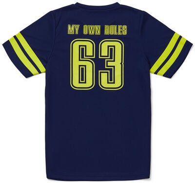 Hyperfied Back Logo T-Shirt, Medieval Blue