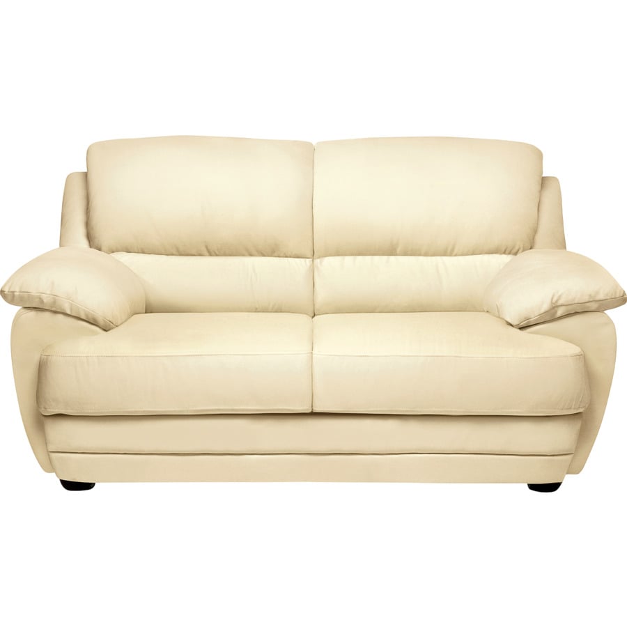 3er-Sofa Nebolo Textilleder schwarz