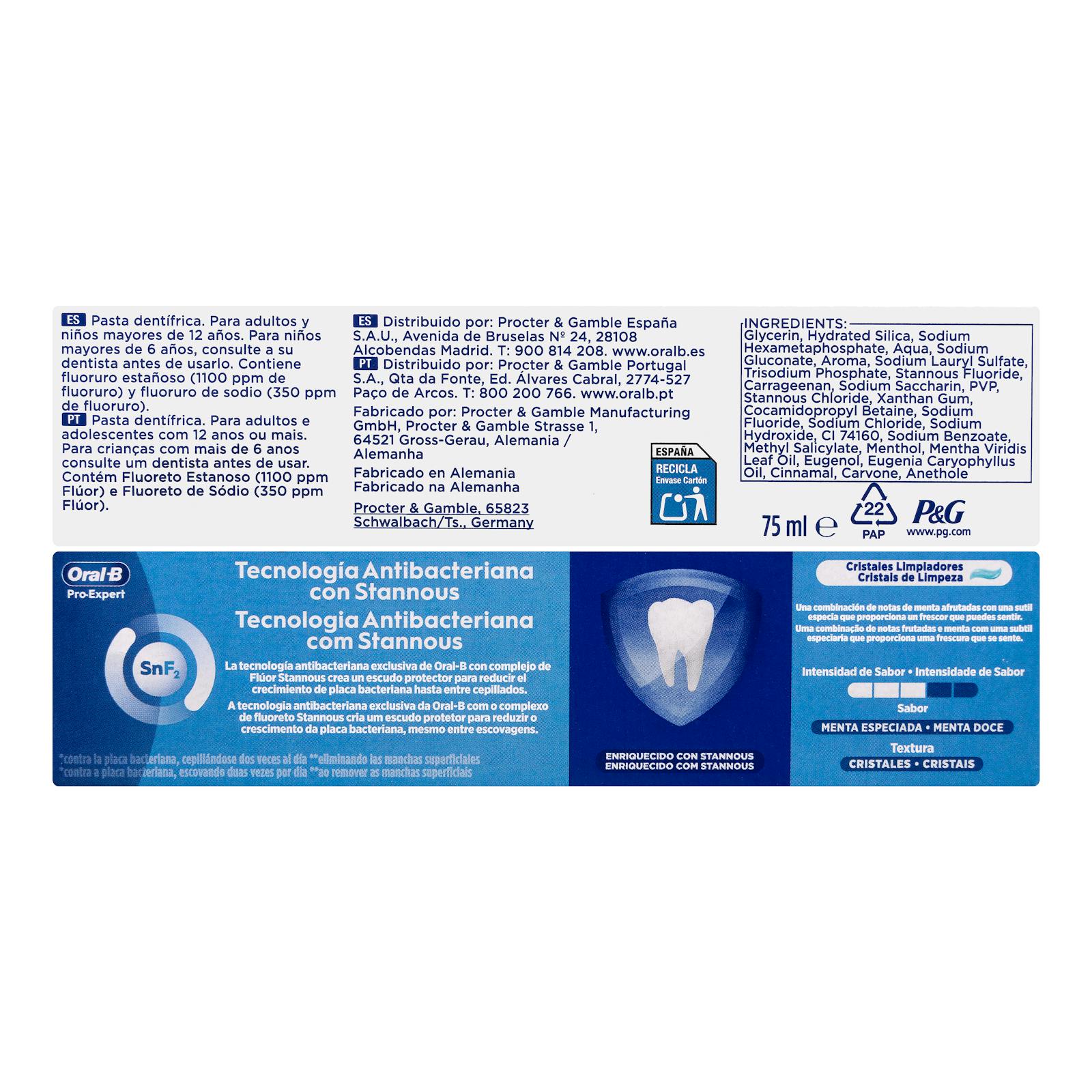 Dentifrice Oral-B Pro-Expert saveur menthe épicée