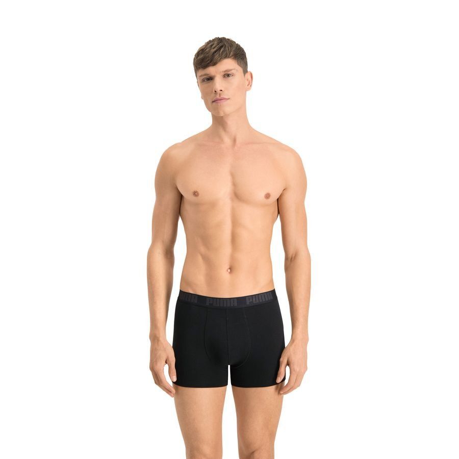 PUMA Shorts Boxer AOP 2-Pack - Noir/Blanc