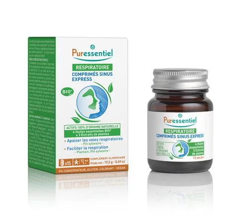Comprimés Sinus Express Puressentiel - 15 comprimés