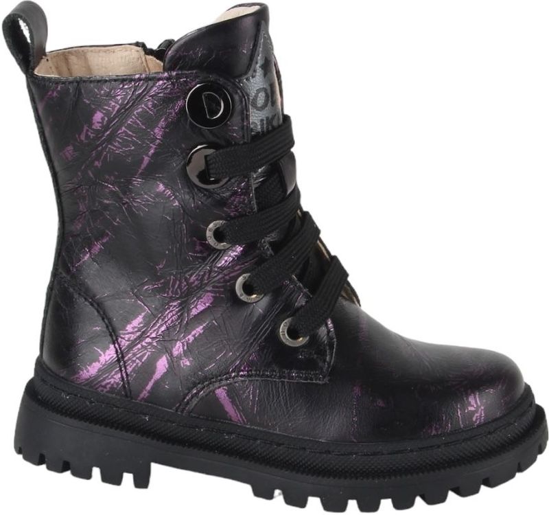 Shoesme NT24W007-F meisjes veterboots rood