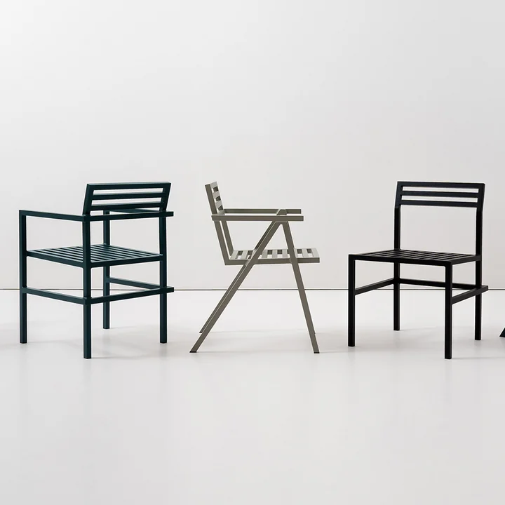 NINE - 19 Outdoors Dining Chair, schwarz