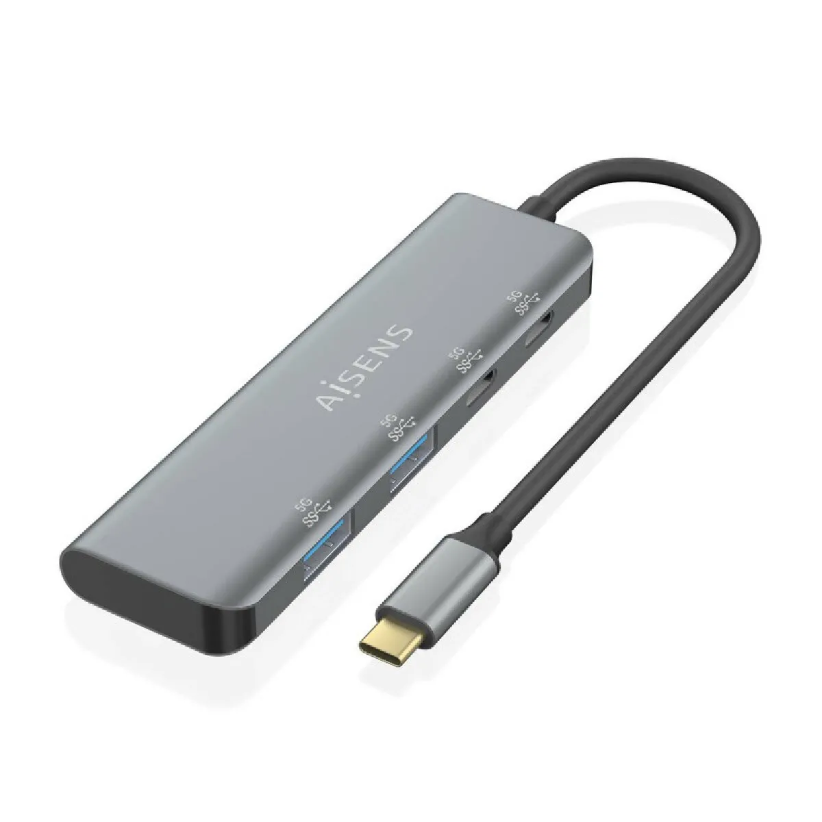 Aisens A109-0763 Hub USB Gris