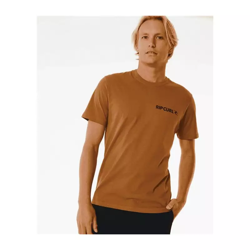 Teeshirt RIPCURL Brand Icon Tee Gold M