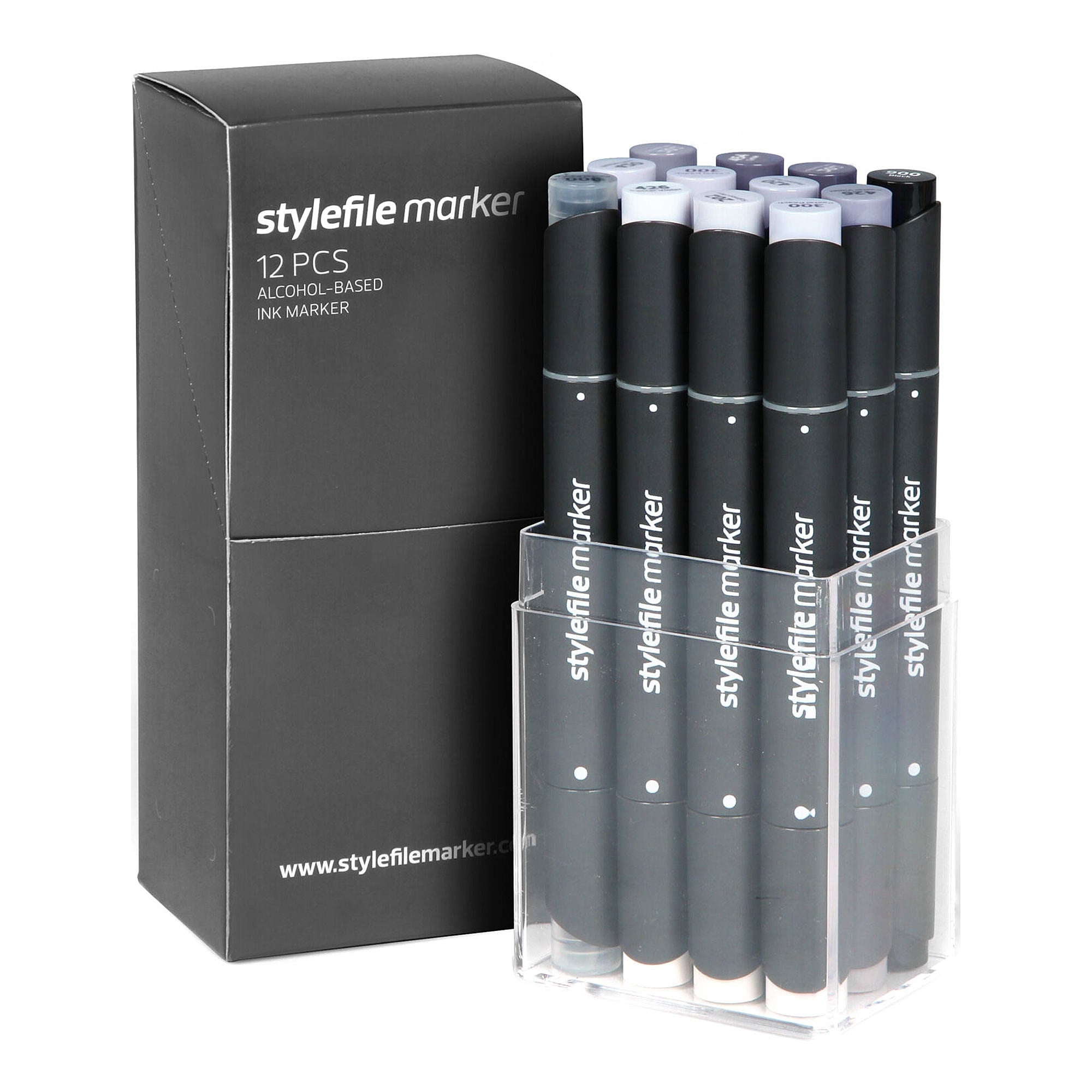 Stylefile<br>marker 12er grey set cool