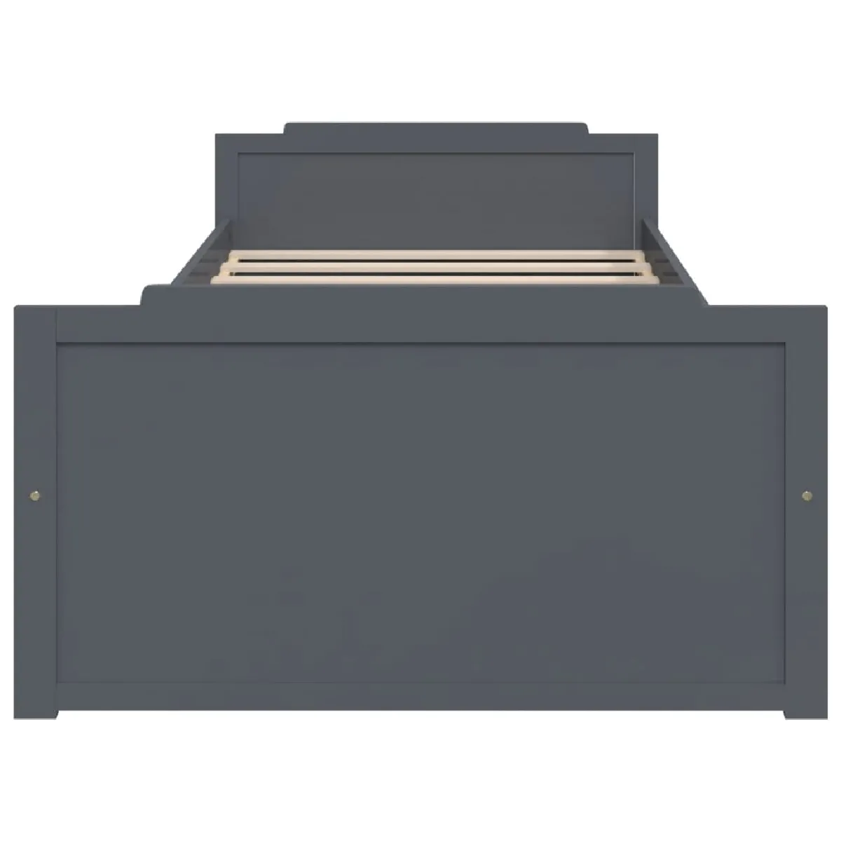 VidaXL - Bois pin massif Gris foncé