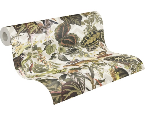 Vliesbehang 37990-3 Michalsky 4 - Verandering is goed jungle beige groen