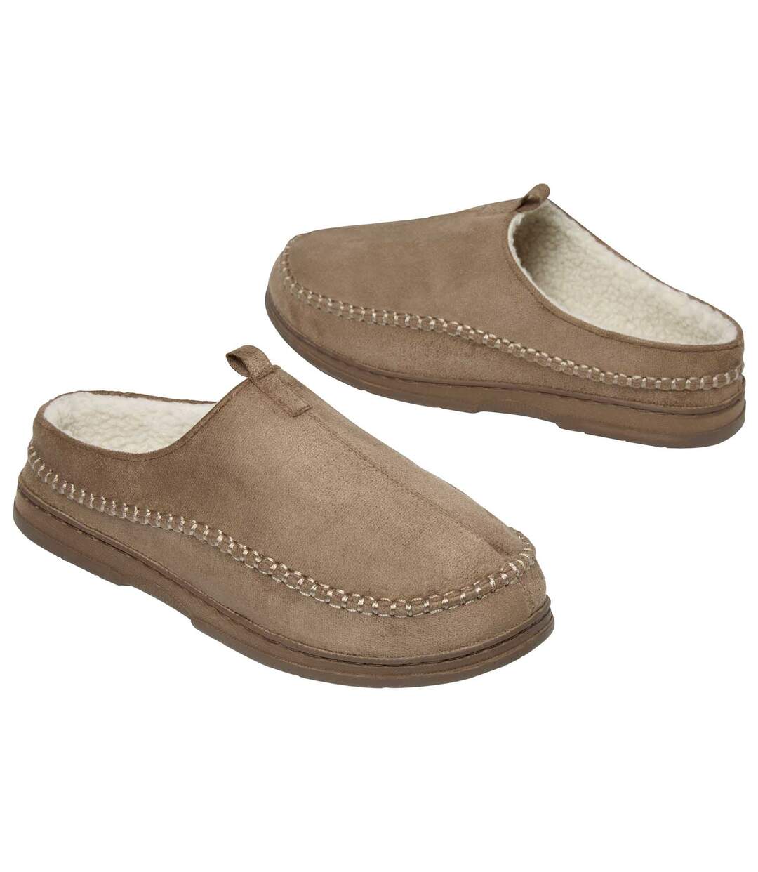 Chaussons Suédine Doublés Sherpa