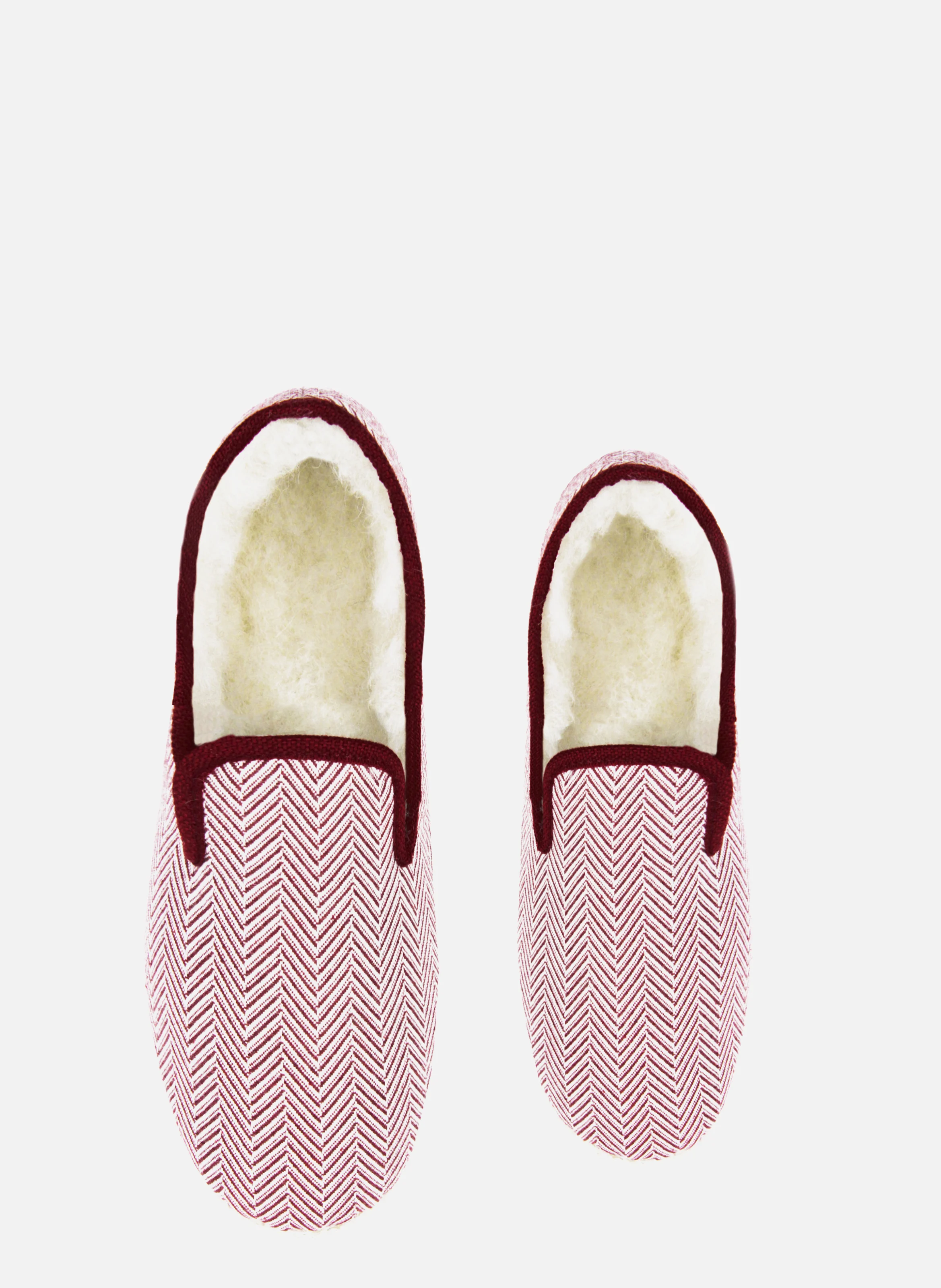 Charentaises tissu | Blanc