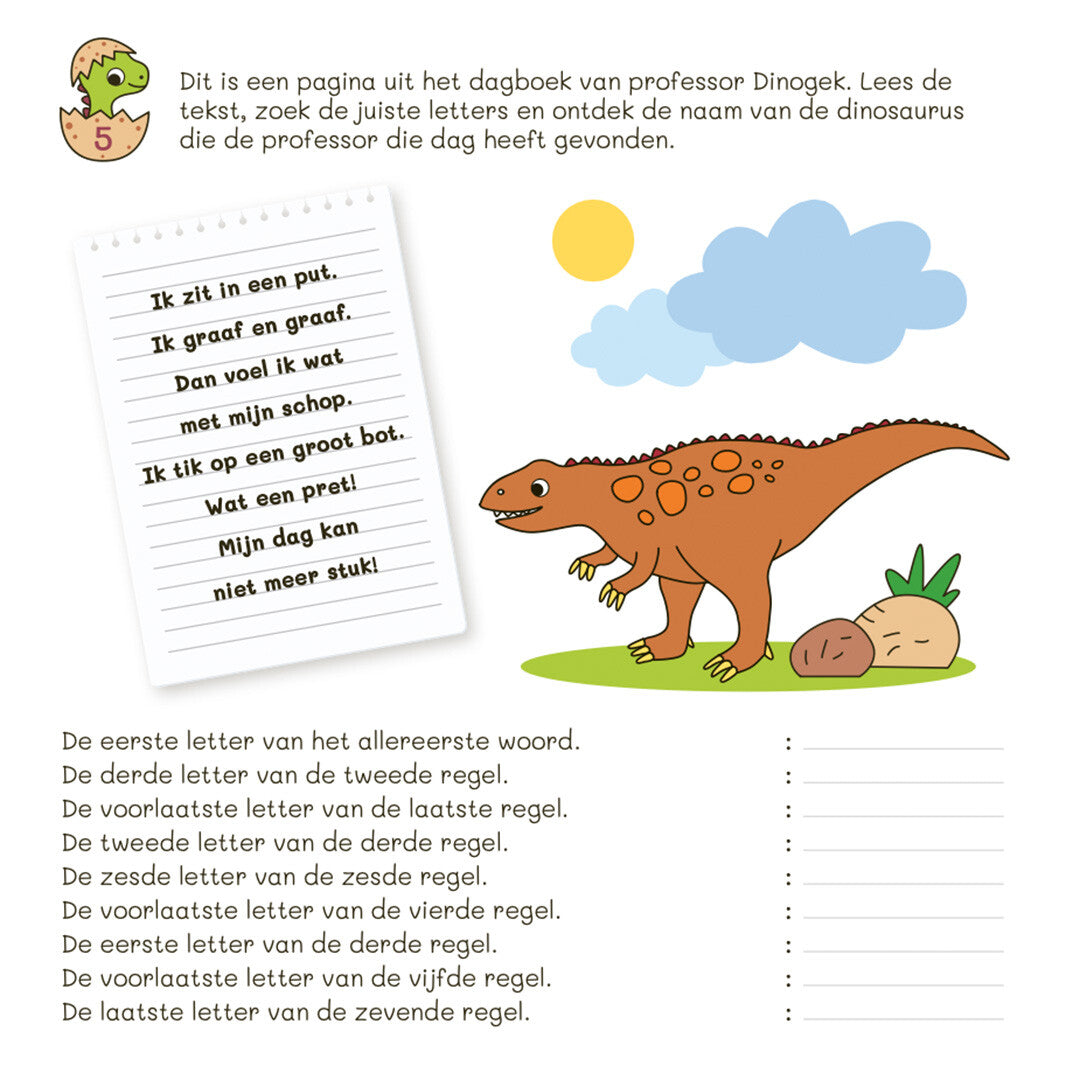Uitgeverij deltas spelletjesboek dinosaurussen