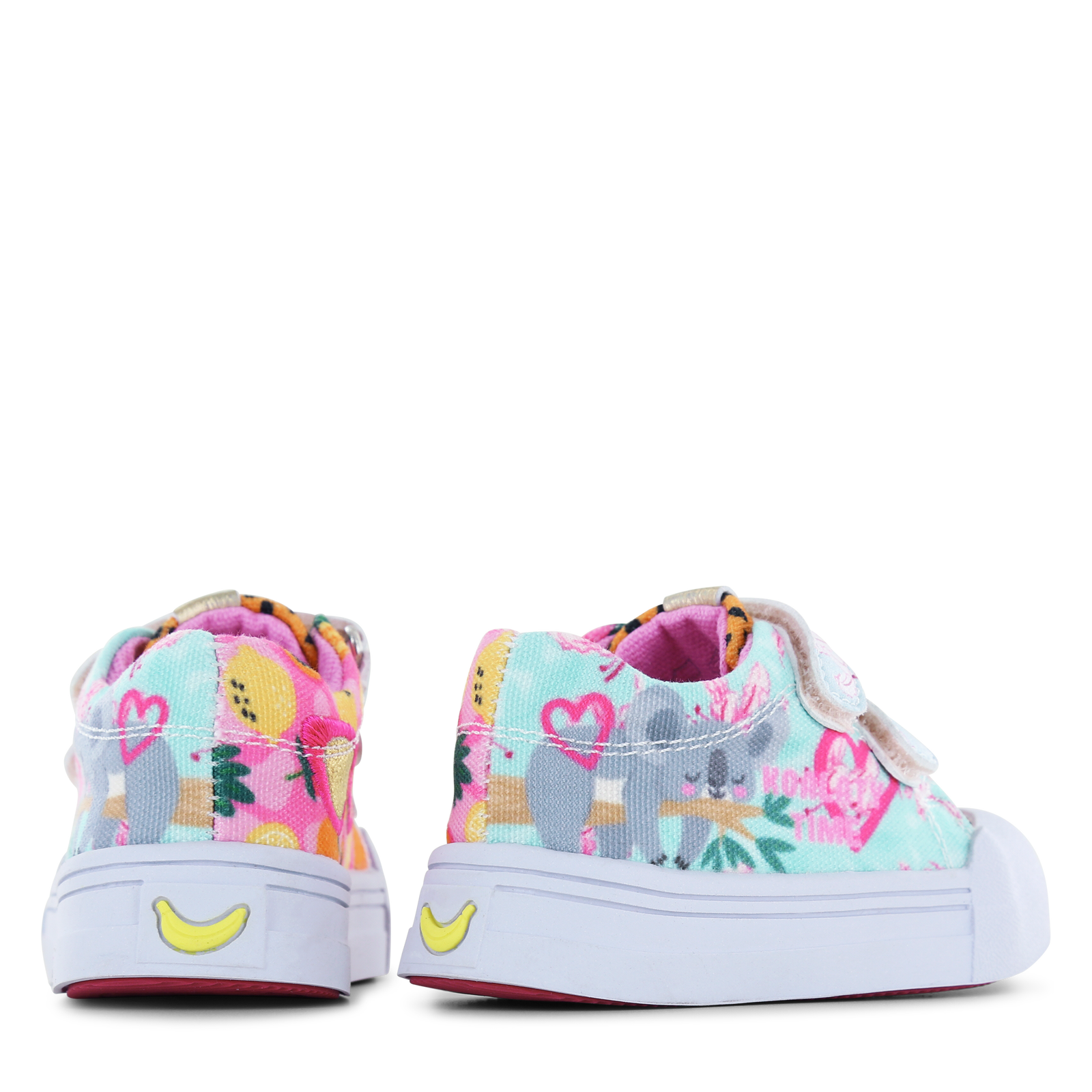 Go Bananas sneaker klittenband - Koala Canvas | Meisjes schoenen
