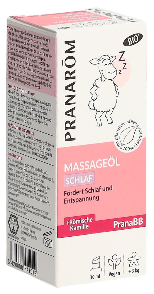 Pranarom PranaBB Massageöl Schlaf Öl Bio Eco Fl 30 ml