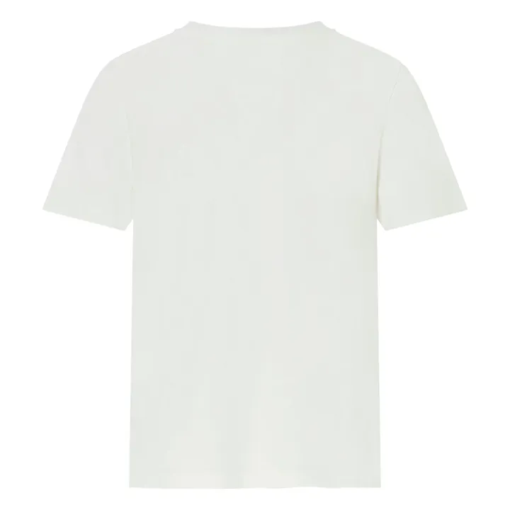 Alma Deia T-shirt Boxy Imprimé Fiore Dell Isola Coton Bio | Blanc cassé