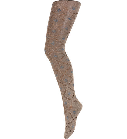 MP Strumpfhosen - Wolle - Freja Glitter - Coca Mocha
