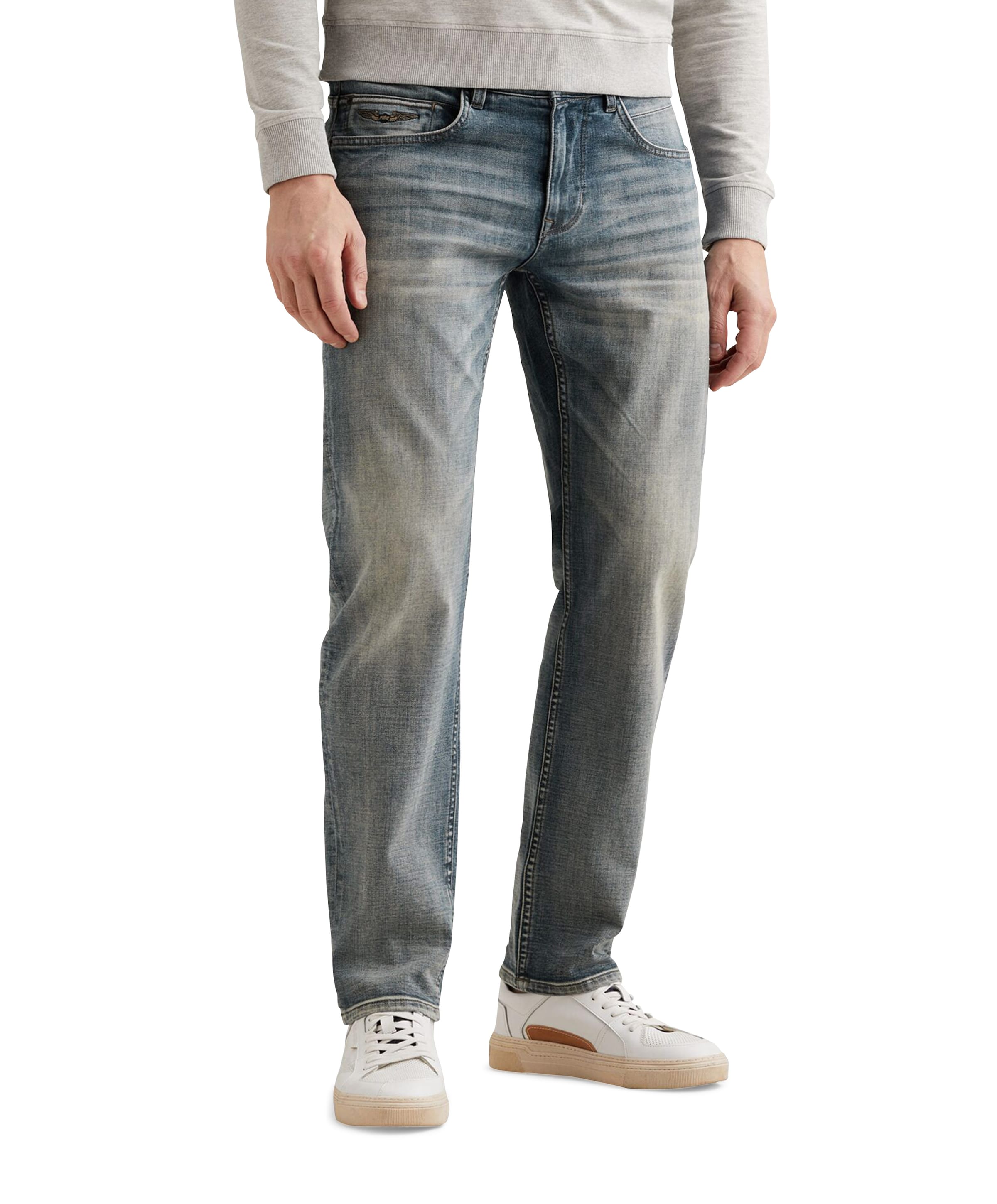 PME Legend WINGLOAD CROSS HATCH BLUE heren jeans blauw