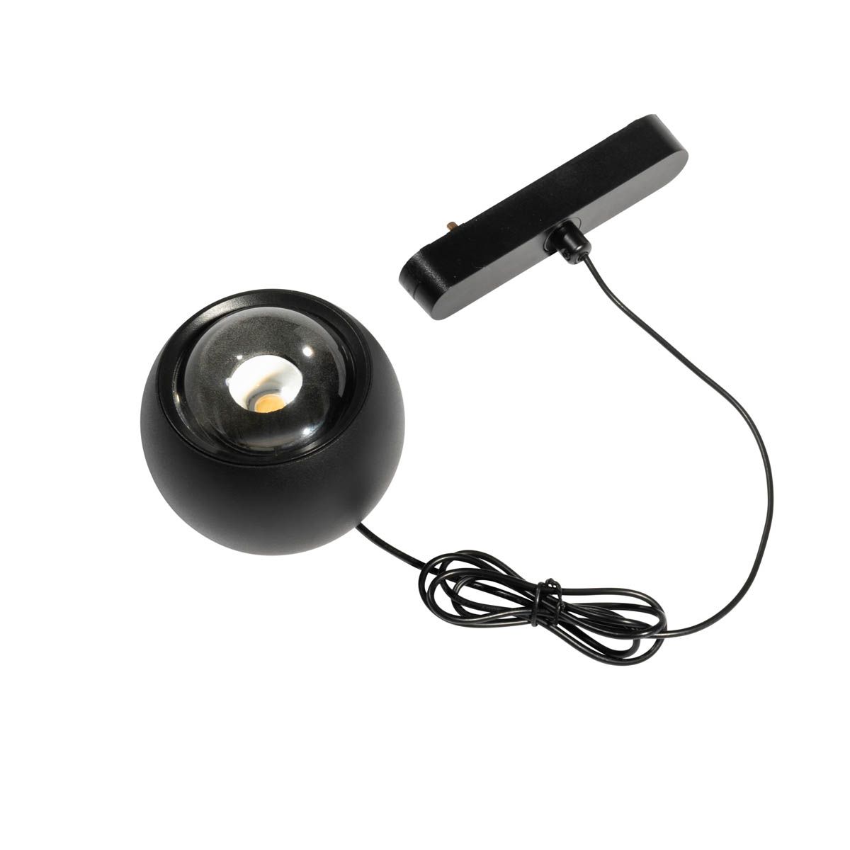 Moderne hanglamp zwart voor railsysteem 1-fase incl. LED - Magnetic Lance