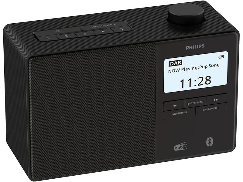 Philips DAB  Radio TAR5600/00 Schwarz Digitalradio mit DAB , FM und Bluetooth
