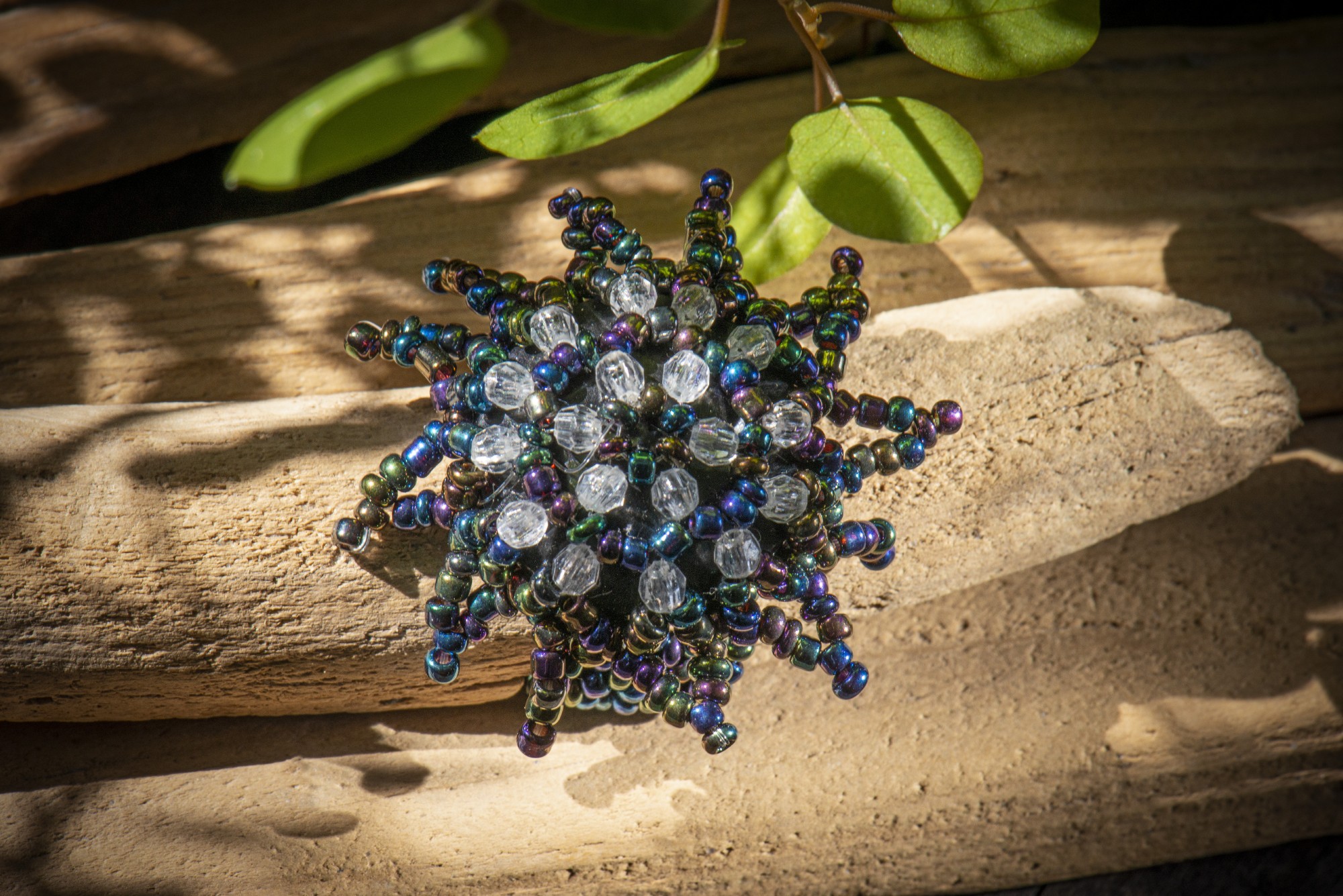 Ring 'Perlenstern', Glasperlen, multicolor, Ø 4 cm, one size günstig bestellen