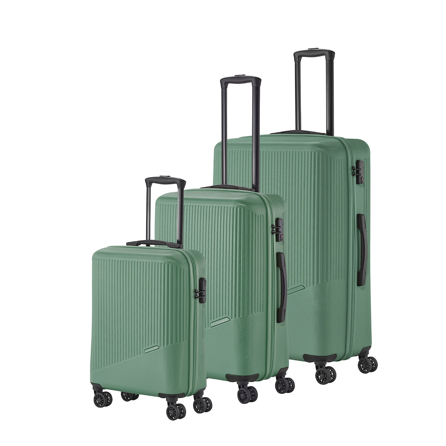Travelite Bali 4 Wiel Trolley L green