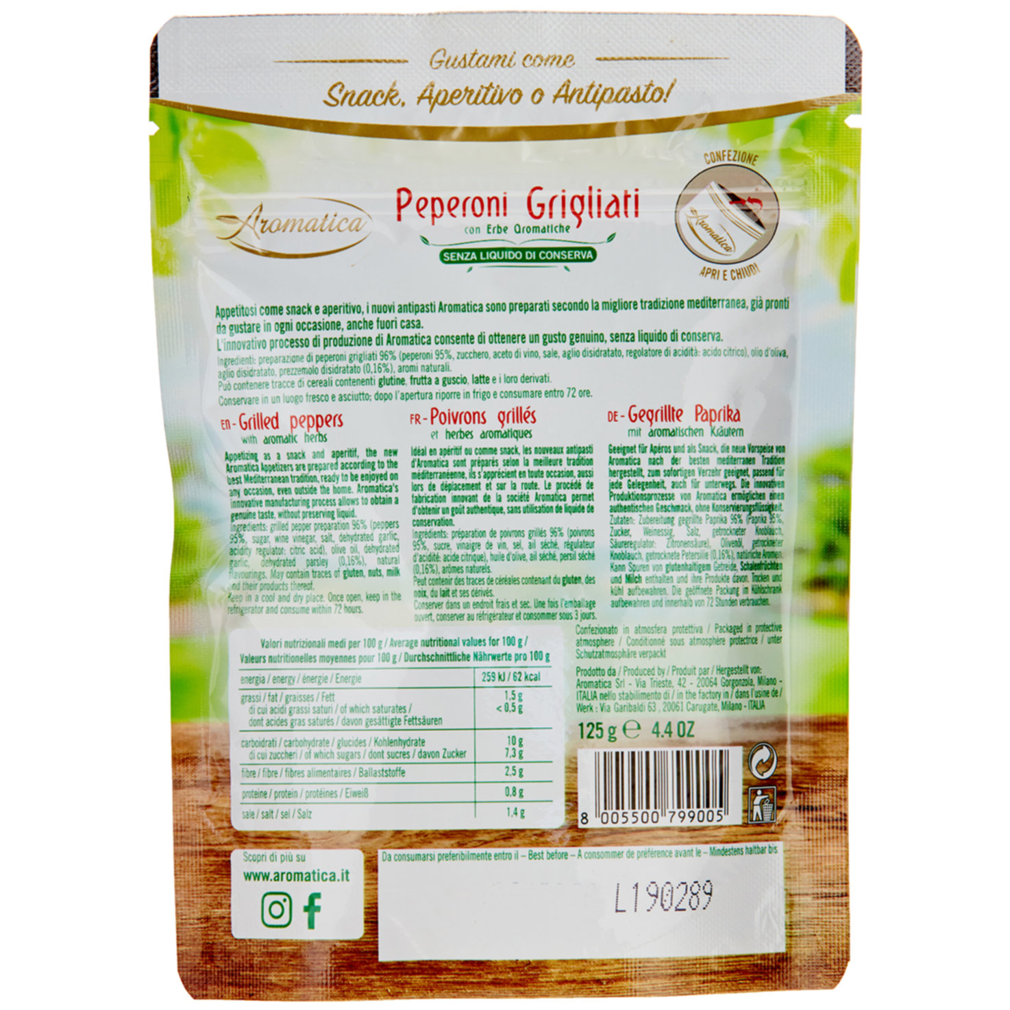 Aromatica gegrillte Peperoni