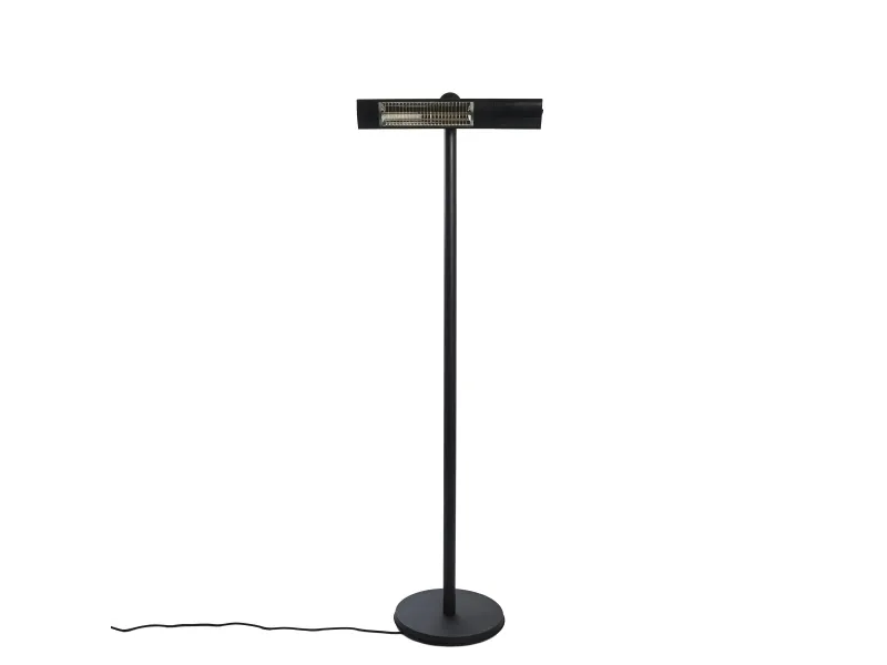 HORTUS Terrassevarmer gulvmodel GT 500/1000/1500W sort inkl. fjernbetjening (211-410)
