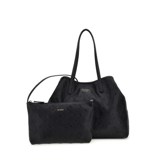 Guess Vikky II 2In1 Tote Bag, Black Logo
