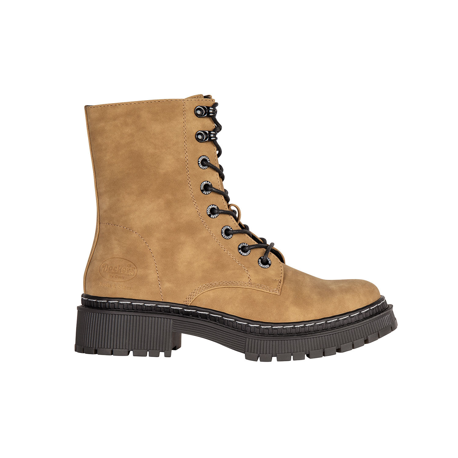 Dockers Schnürstiefel für Damen aus Kunstleder