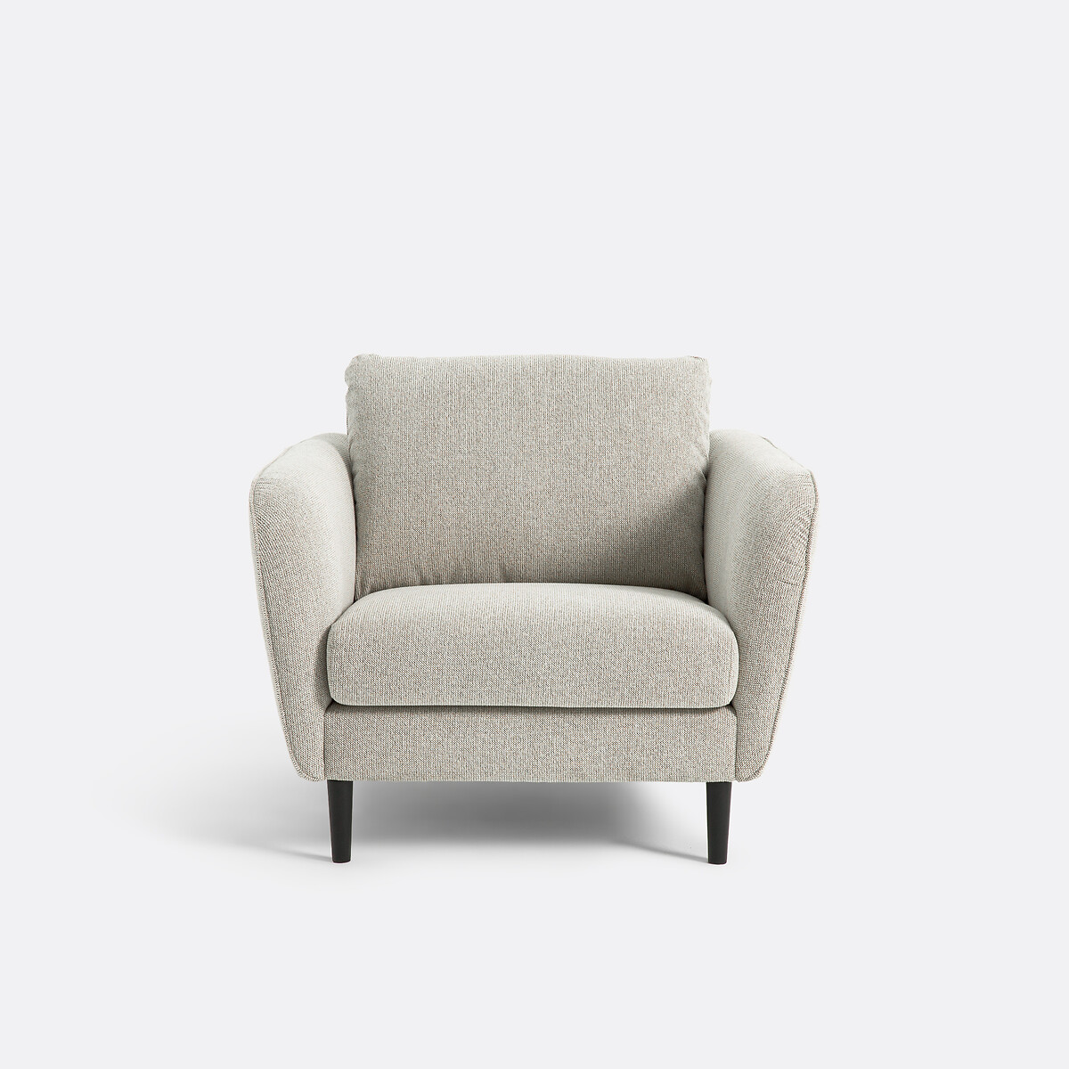 LA REDOUTE INTERIORS<br>Poltrona, tecido texturizado com estampa de bolinhas, Amy