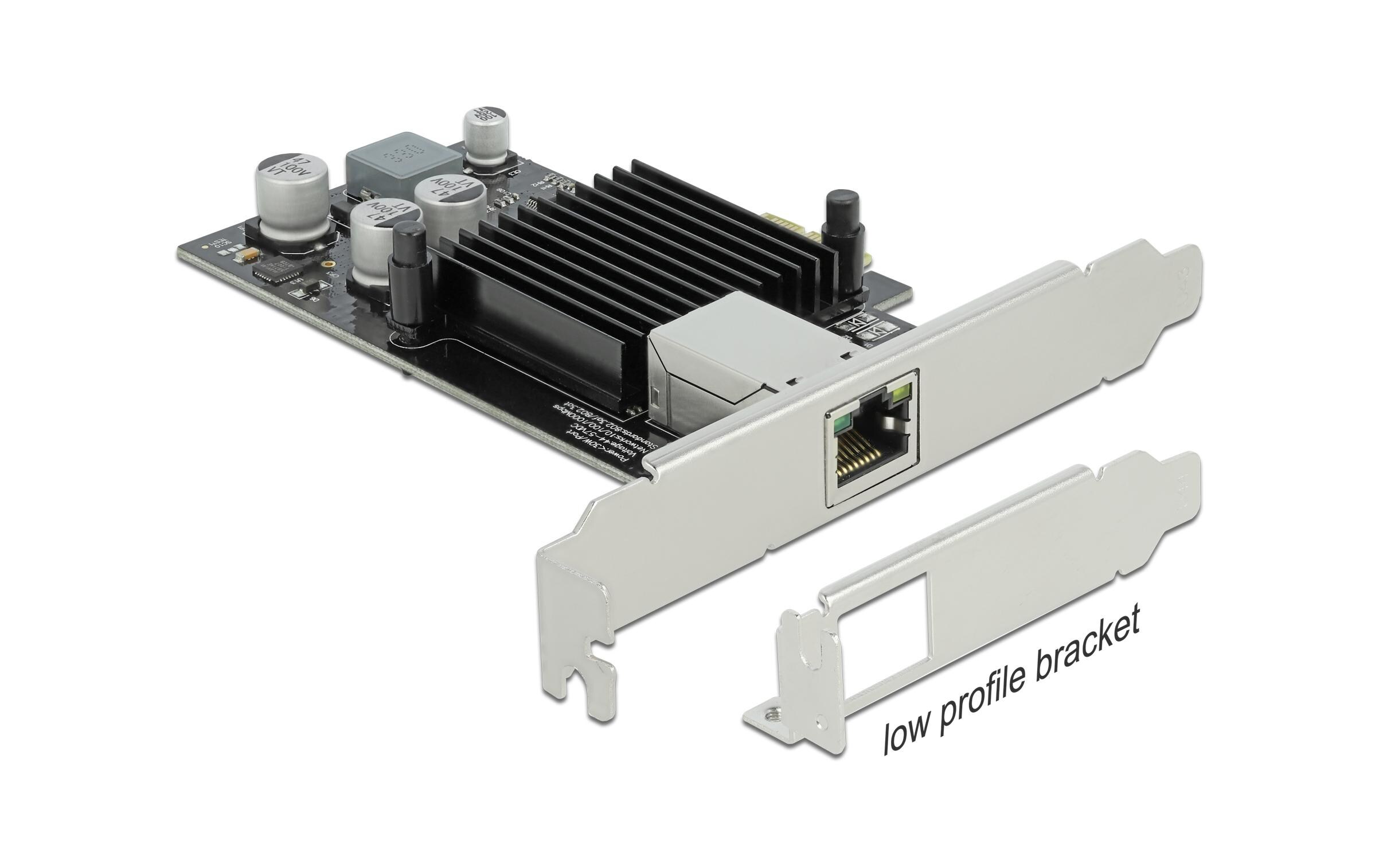 Netzwerkkarte 1x 1Gbps, PoE+, i210 PCI-Express x1Delock PCI Express x1 Karte 1 x RJ45 Gigabit LAN PoE+ i210