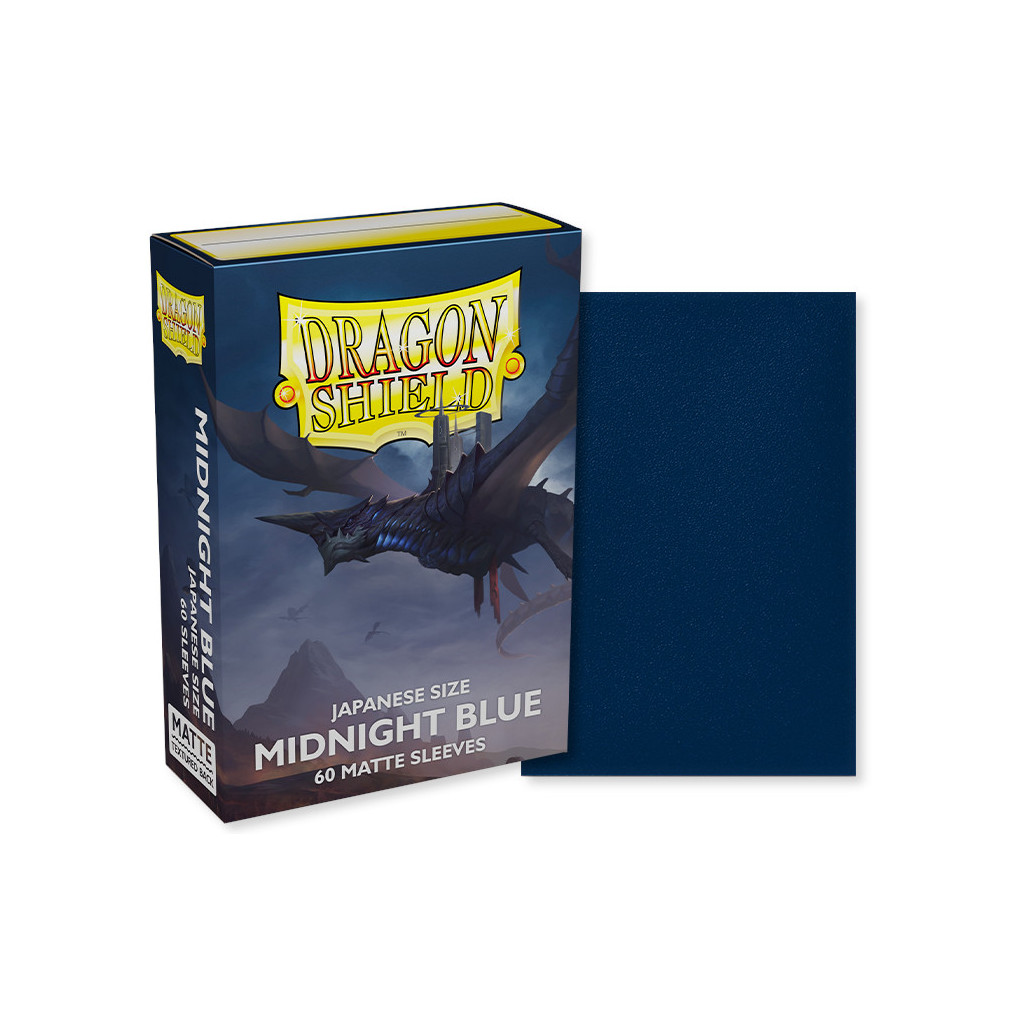 Dragon Shield - 60 Japanese Sleeves Matte - Midnight Blue